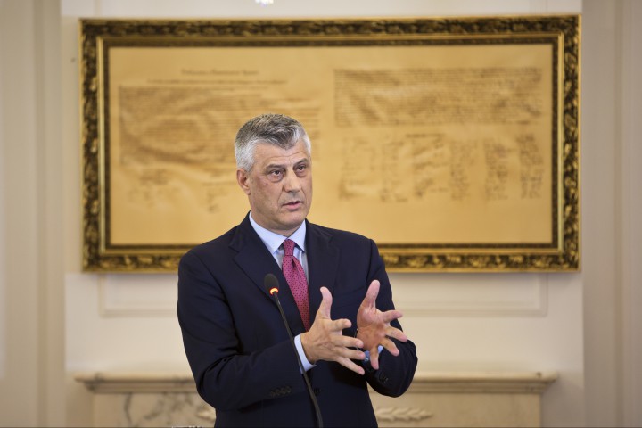 Ден след като косовският президент Хашим Тачи критикува международната общност