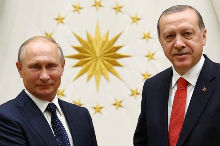 Президентите на Русия и на Турция Владимир Путин и Реджеп