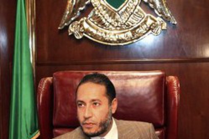 Саади Кадафи който бе задържан в затвор в Триполи от